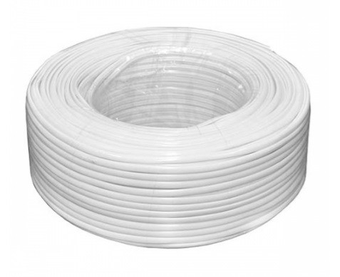 Кабель коаксіальний Ritar (RT-W100-3C2V+2x0.5mm/11555) бухта 100 м, білий, фото 1