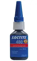 Клей цианоакрилатный моментальный ударопрочный Loctite 480, 20 гр