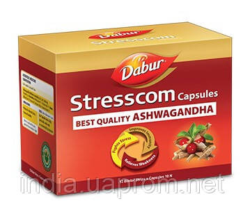 Стресском 120 кап. (экстракт!), Stresscom Dabur, гармония нервной ...