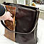 Сумка жіноча коричнева комбінована ТМ "Vasha Para", фото 3