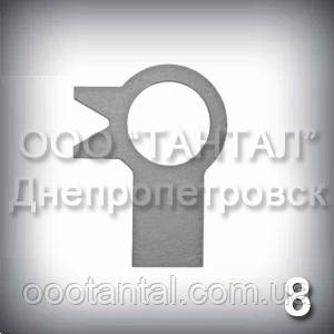 Шайба 8 ГОСТ 13463-77 стопорна з лапкою оцинкована, фото 1