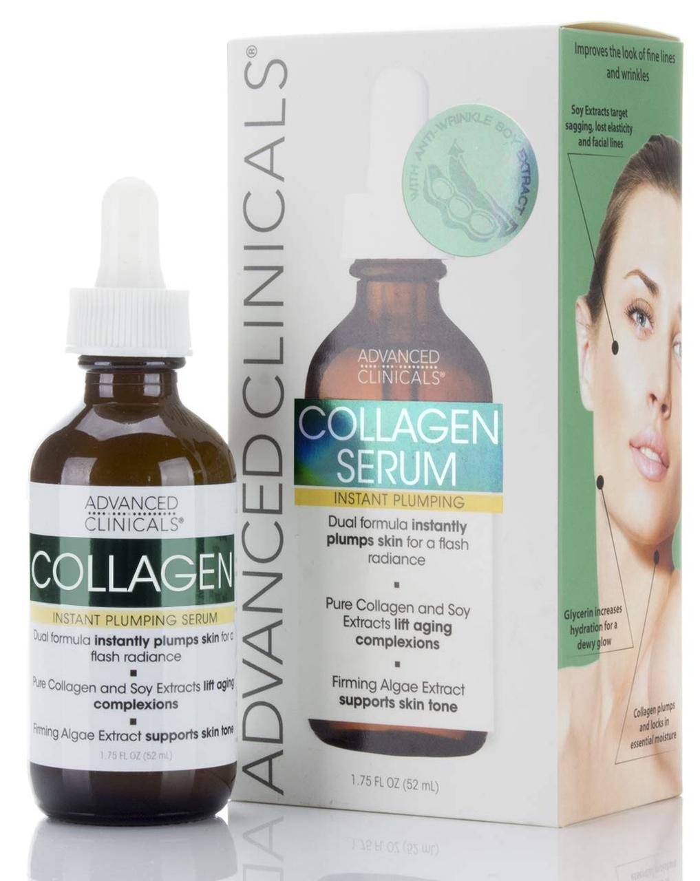 Сироватка для обличчя з колагеном (Collagen Serum) Advanced Clinicals 52 ml, фото 1
