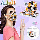 Захисна маска для обличчя з принтом Cats набір з 10 штук, фото 3