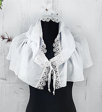 Легка хустка для вінчання і хрестин Віола 110*75 см білий 2