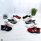 Червоні комбіновані жіночі кросівки, фото 10