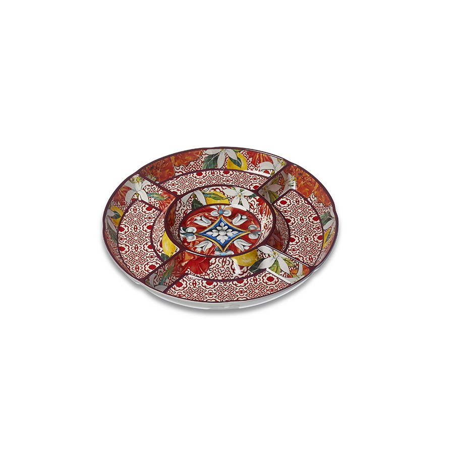 Блюдо для закусок (менажниця) Henriette Taormina 35.5 см D17712