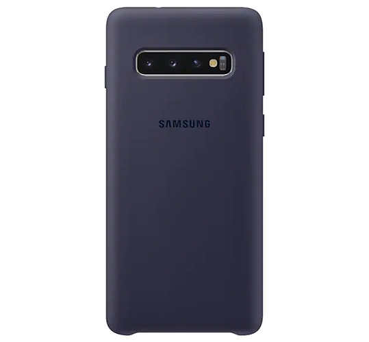 Оригинальный чехол Samsung Silicone Cover Navy для Galaxy S10 SM-G973 ...