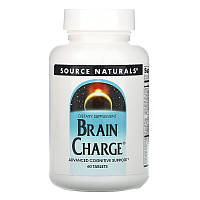 Комплекс для улучшения работы мозга Source Naturals "Brain Charge" с витаминами группы B (60 таблеток)