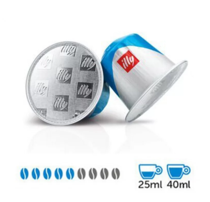 Nespresso капсулы illy Decaffeinato (10 шт. Неспресо без паковання), Італія без кофеїну