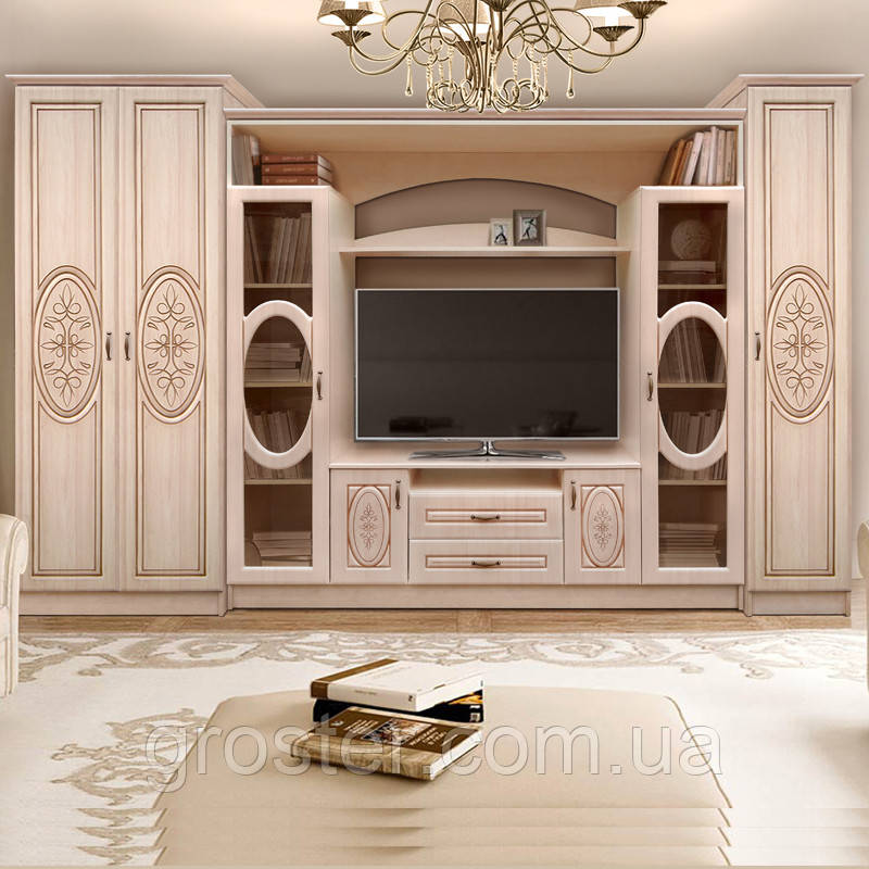 Модульна стінка у вітальню Василіса з шафами, фото 1