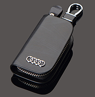 Брелок ключниця автомобільний з логотипом для авто Audi