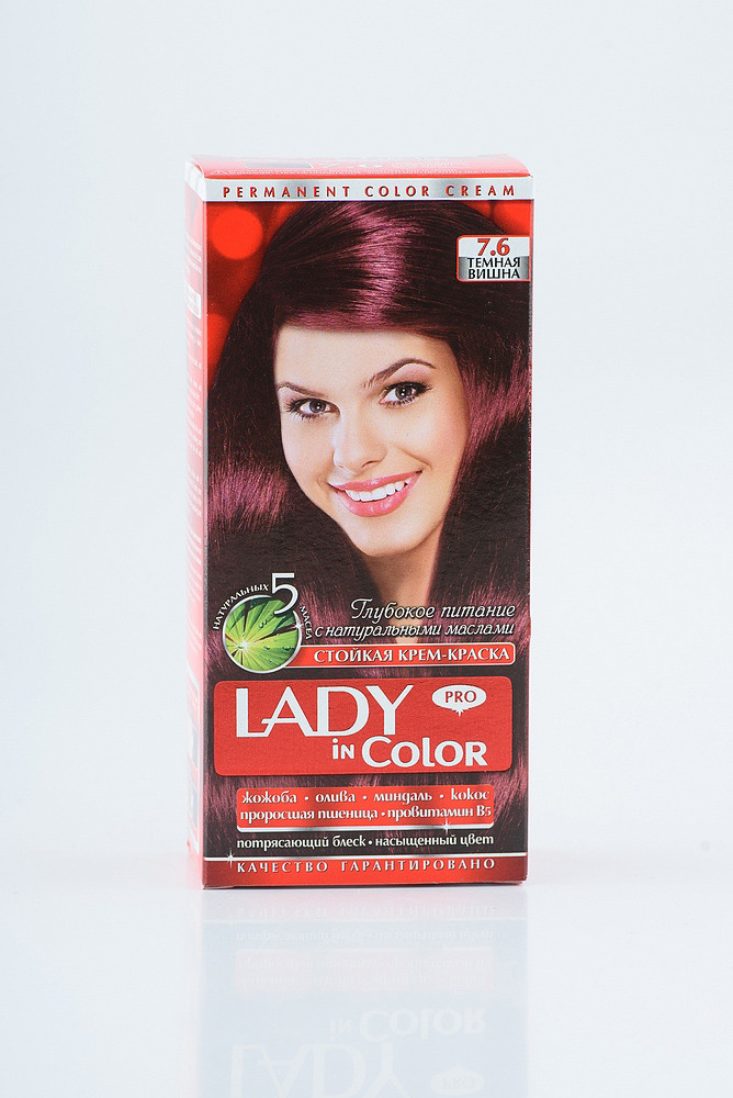Lady in color фарба для волосся №7.6 Темная вишня (3800023405038), фото 1