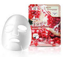 Тканинна маска для обличчя з екстрактом граната 3W Clinic Fresh Pomegranate Mask Sheet