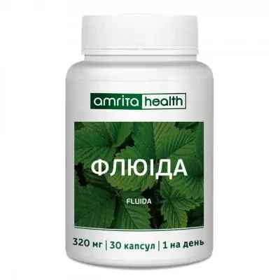 Флюїду 30 капсул. для поліпшення плинності крові та зменшення ризику тромбоутворення від Аміти (Amrita), фото 1