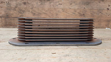 238-1013650-01 Радіатор обігрівача (елемент теплообмінника) (9 секцій) ЯМЗ 7511 (238Б1013650)