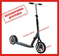 Самокат з надувними колесами на зріст від 115 до 200 см Puky SpeedUs Two air Black-Blue 5003