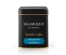 Кава без кофеїну в банці мелена турецька преміальна Selamlique 125 грам Арабіка традиційна Grida, фото 1