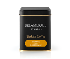 Кава без кофеїну в банку мелена турецька преміальна Selamlique 125 грам Арабіка 100% апельсин