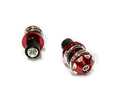 Грузики керма на мотоцикл "Пружина" червоні, 2 штуки