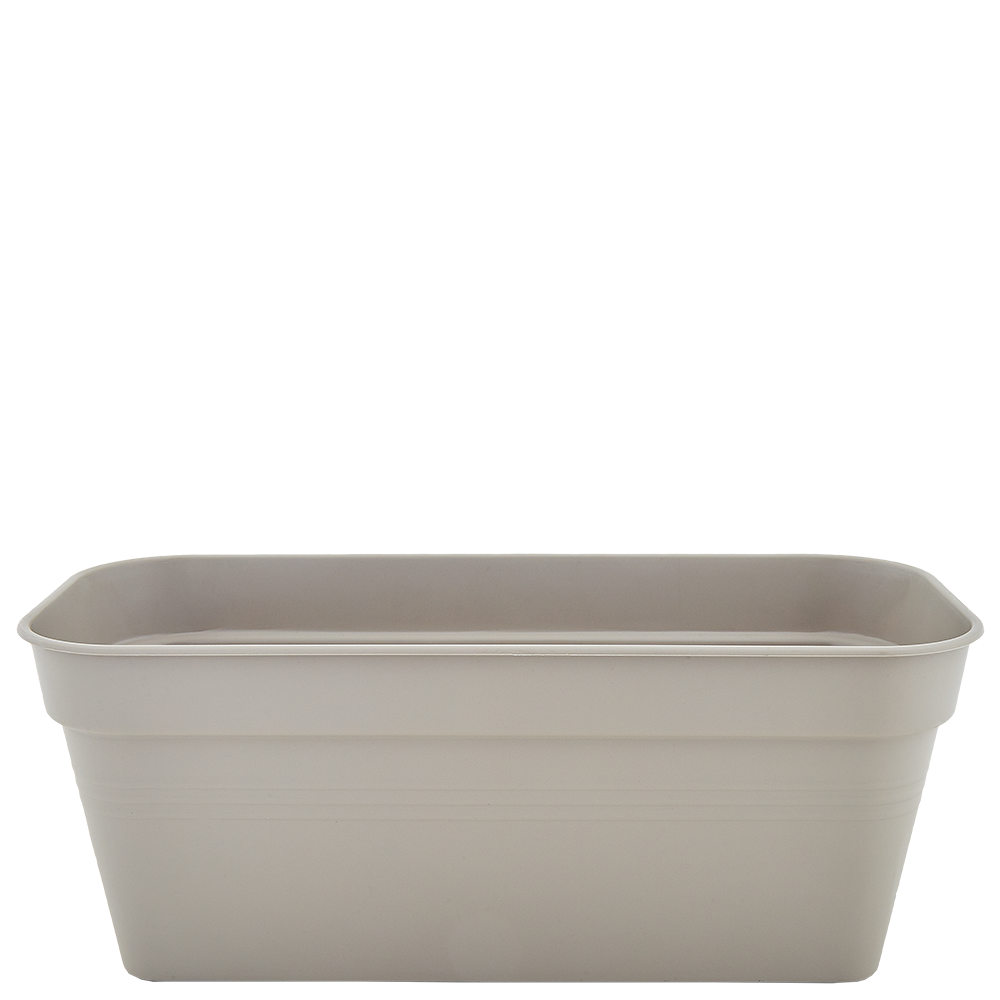 Вазон балконний для квітів "Глорія" 6л 40*18см (какао)