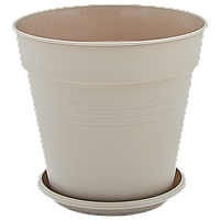 Горщик для квітів з підставкою "Глорія" 1,6л 14,5*14см (какао)
