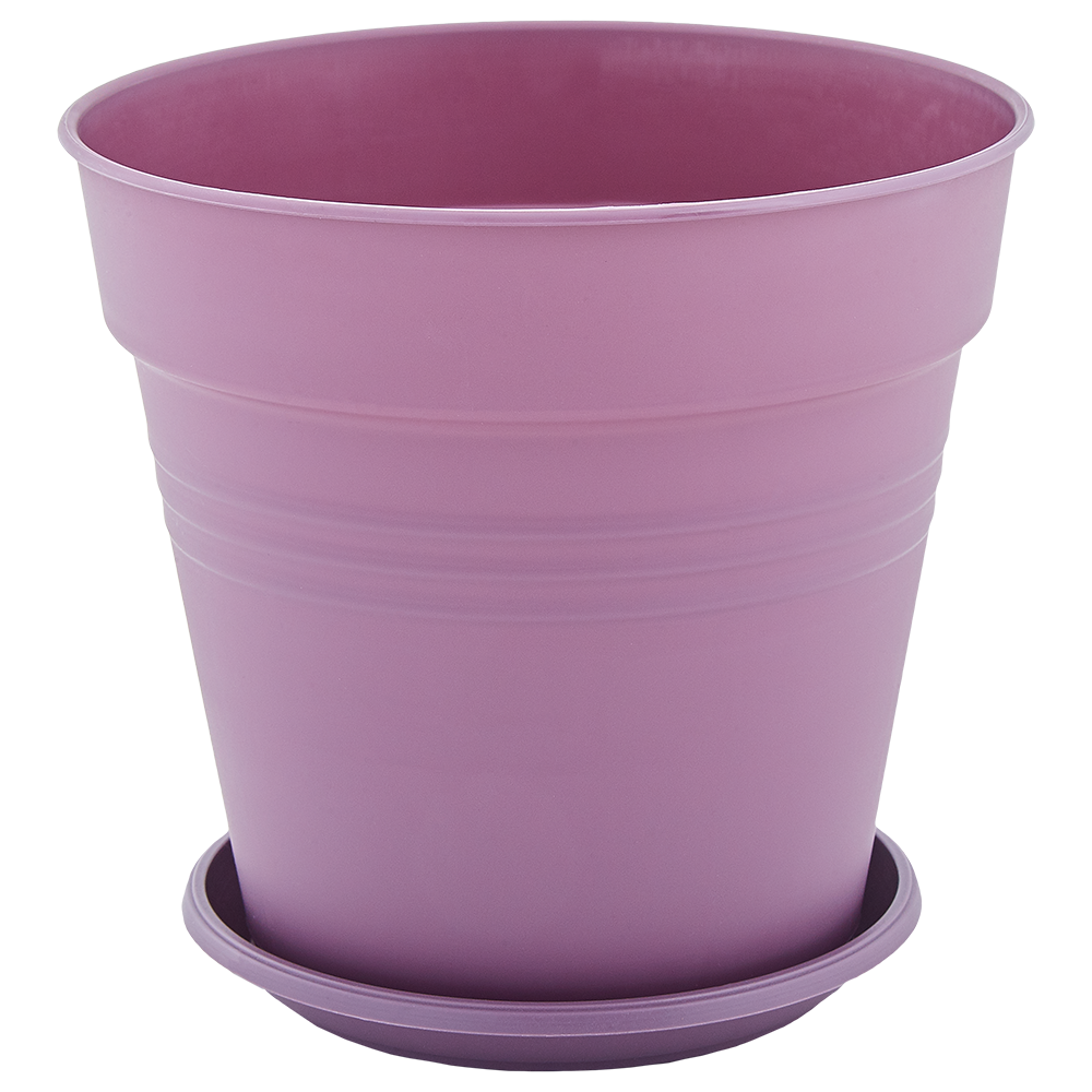 Вазон для квітів з підставкою "Глорія" 1,6л 14,5*14см (фіолетовий)