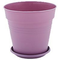 Горщик для квітів з підставкою "Глорія" 3,1л 18,5*18см (фіолетовий)