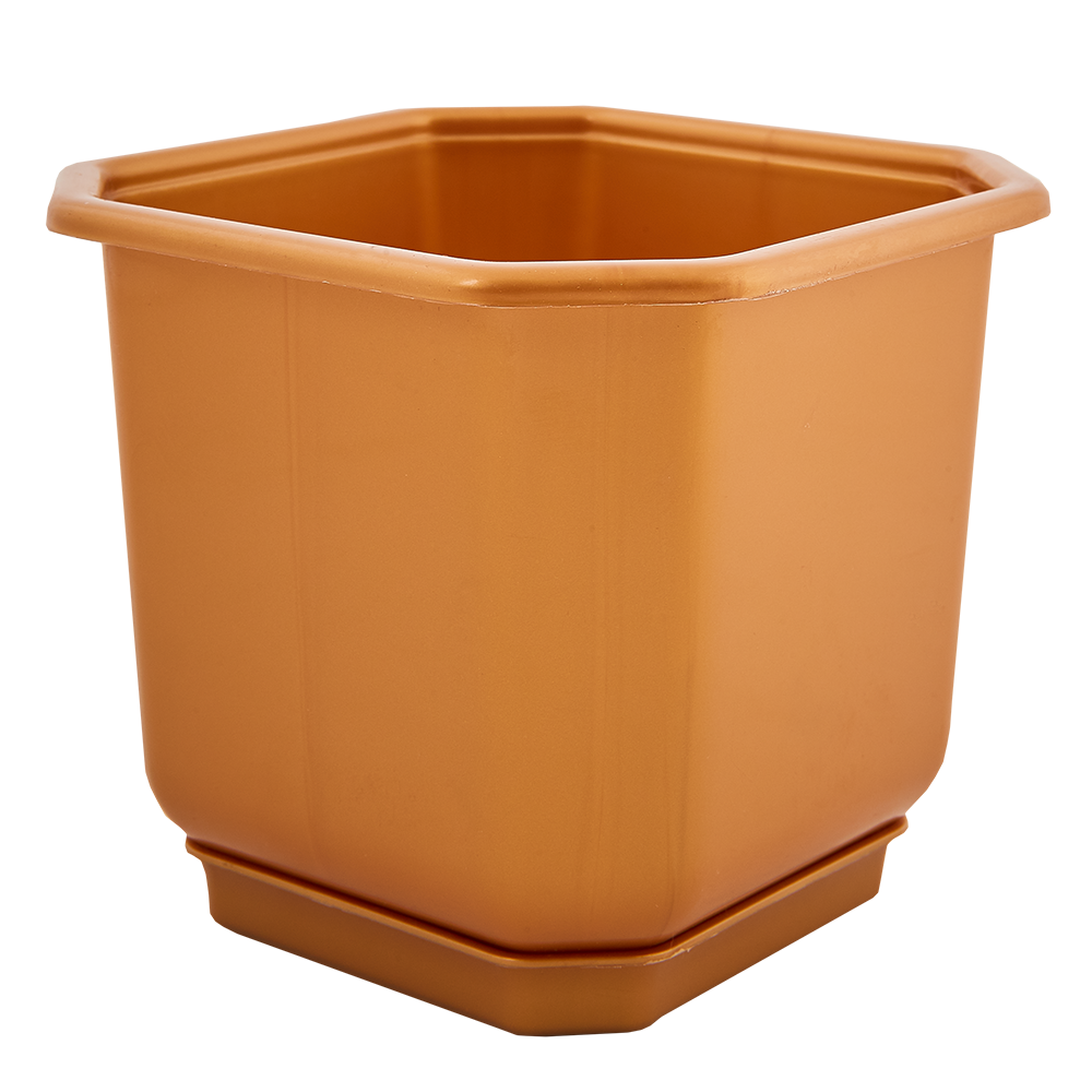 Вазон "Дама" з подст. 28*28см. (бронзовий)