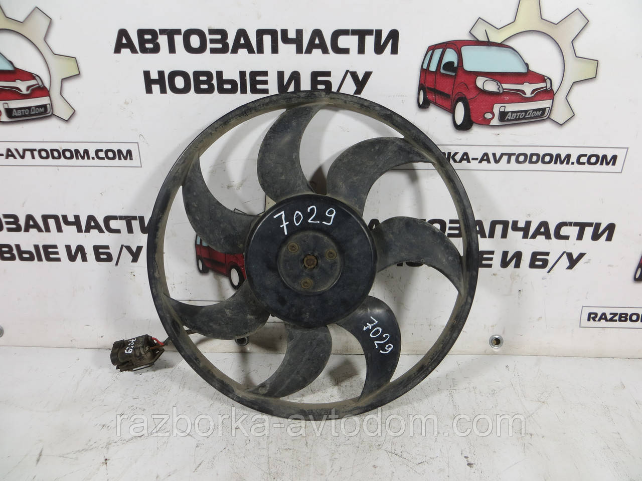 Вентилятор основного радіатора 7 лопатей OPEL ZAFIRA A, ASTRA G (1999-2005) ОЕ: 13147272