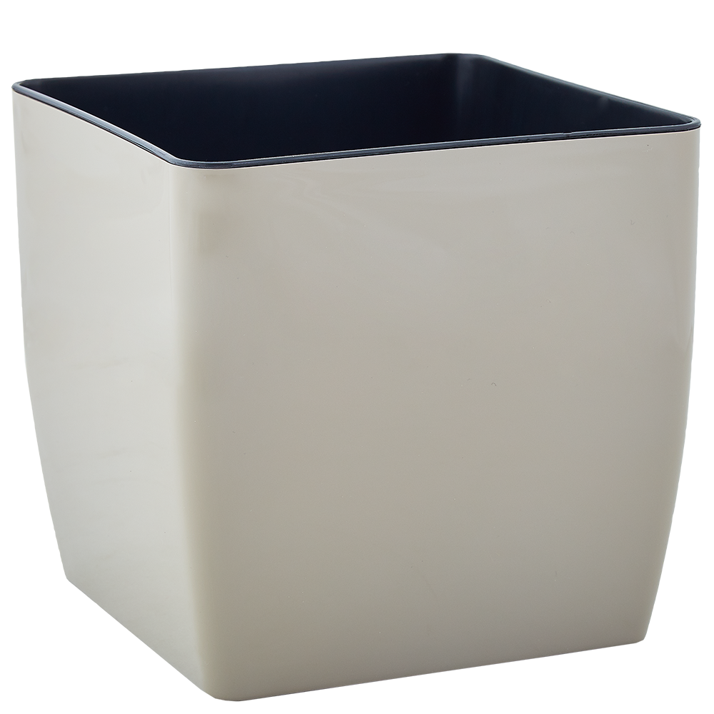 Горщик для квітів "Квадро" низький квадратний 27*27*26см (какао)