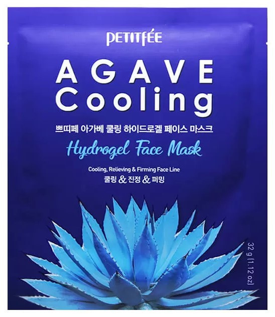Охолоджувальна маска з агавою Petitfee Agave Cooling Hydrogel Face Mask 32 г
