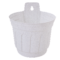 Вазон "Ріна" настінний 16см. (білий флок)