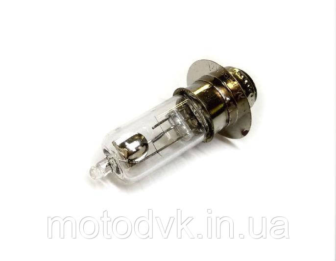 Лампа в фару мопеда 12v 35/35w 1 пелюстка, галоген