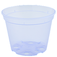 Вазон дренажний 14,0*10,5 див. (фіолетовий прозорий)