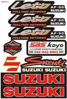 Наклейки на скутер Suzuki "Let's I" ( огляд-4)