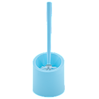 Йоршик для унітазу з підставкою пластикові "Аква" 15*14*36см блакитний крижаний Алеана
