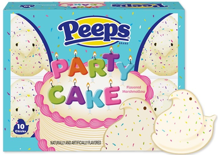Пташки з маршмеллоу Peeps Party Cake 10 chicks 85g