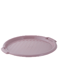 Таця кругла пластикова 39x37x3см фрезія Алеана