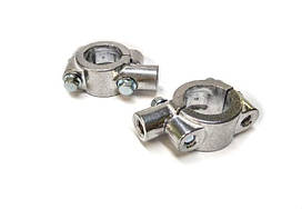 Кріплення дзеркала на кермо мотоцикла, скутера 8 мм, колір хромований (к-т 2 шт.)