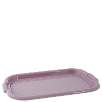 Таця прямокутна пластикова 45*30*4см фрезія Алеана