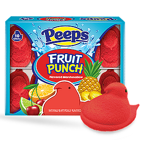 Пташки з маршмеллоу Peeps Fruit Punch 10 chicks 85g