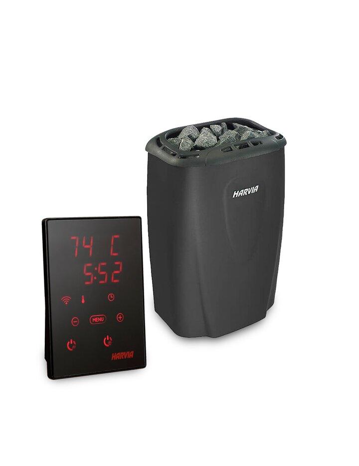 Електрокам'янка Harvia Moderna V 80 XE Black (виносної сенсорний пульт в комплекті), фото 1