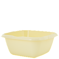 Таз "Євро" квадратний 12л. (жовтий)