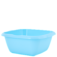 Таз "Євро" квадратний 12л. (блакитний крижаною)