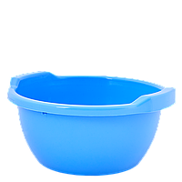 Таз круглий пластиковий 24л 50*45*22см блакитний Алеана