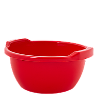 Таз круглий пластиковий 5л 30*28*14см червоний Алеана