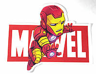 Нашивка Железный Человек / Iron man Marvel 215х175 мм