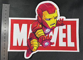 Нашивка Залізна Людина/Iron man Marvel 215х175 мм, фото 4