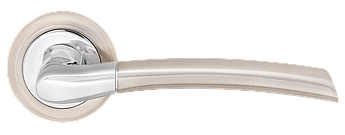 Ручка до міжкімнатних дверей Z-1210 Матовий нікель/Полірований хром