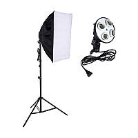 Софтбокс 60х90см.Prolighting (на 4 лампи Е27, + Стійка 2.2м)
